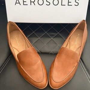 AEROSOLES Women's Tan Loafers Sz 10.5